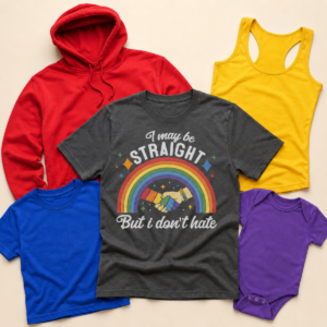 I may be straight but i dont hate rainbow pride shirt tank tee sweatshirt hoodie mockup