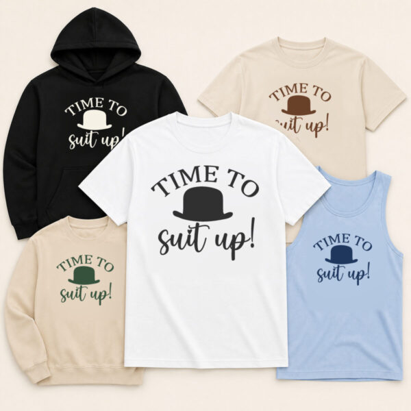 Time to Suit Up Bachelor Party Apparel