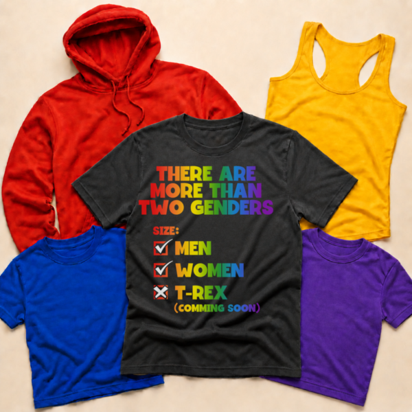 More than two genders pride shirt tank tee sweatshirt hoodie mockup