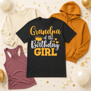 Grandpa of the birthday girl shirt birthday party mockup
